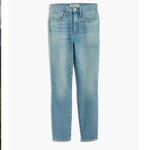Madewell Rivet & Thread 11" High-Rise Skinny Jeans in Gordon Wash size 31